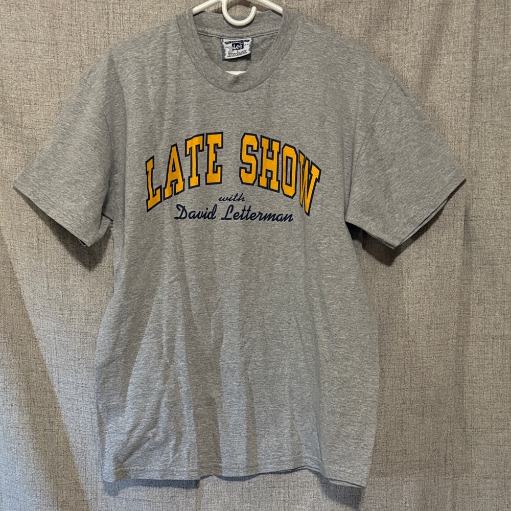 Vintage Lee Heather Tee Late Show with David Letterman T-Shirt